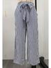 European & American Women's Striped Straight-Leg Pants - Spring/Summer 2026 Collection, Casual Commuter Style