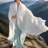 New Style Women's Scarf, Pure Color Scarf, Summer Sun Protection and Breathable Shawl, Retro Thick-edge Silk Scarf