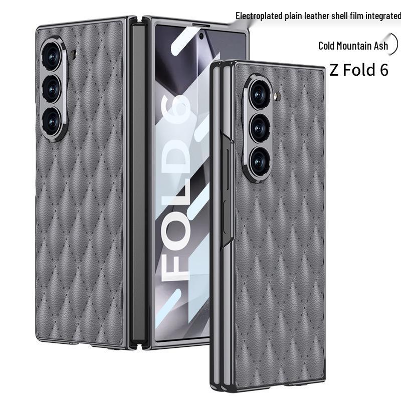 Samsung Z Fold 6 Case - Diamond Lattice, Electroplated Leather, Fragrance-Inspired Design Samsung Galaxy Z Fold6