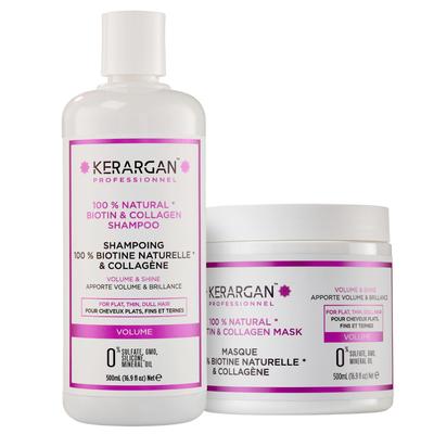 Güç ve Parlaklık Veren Biotin ve Kollajenli Şampuan ve Maske - Hasarlı Saçlara - Sülfat, Paraben, Silikon İçermez - 2x500 ml