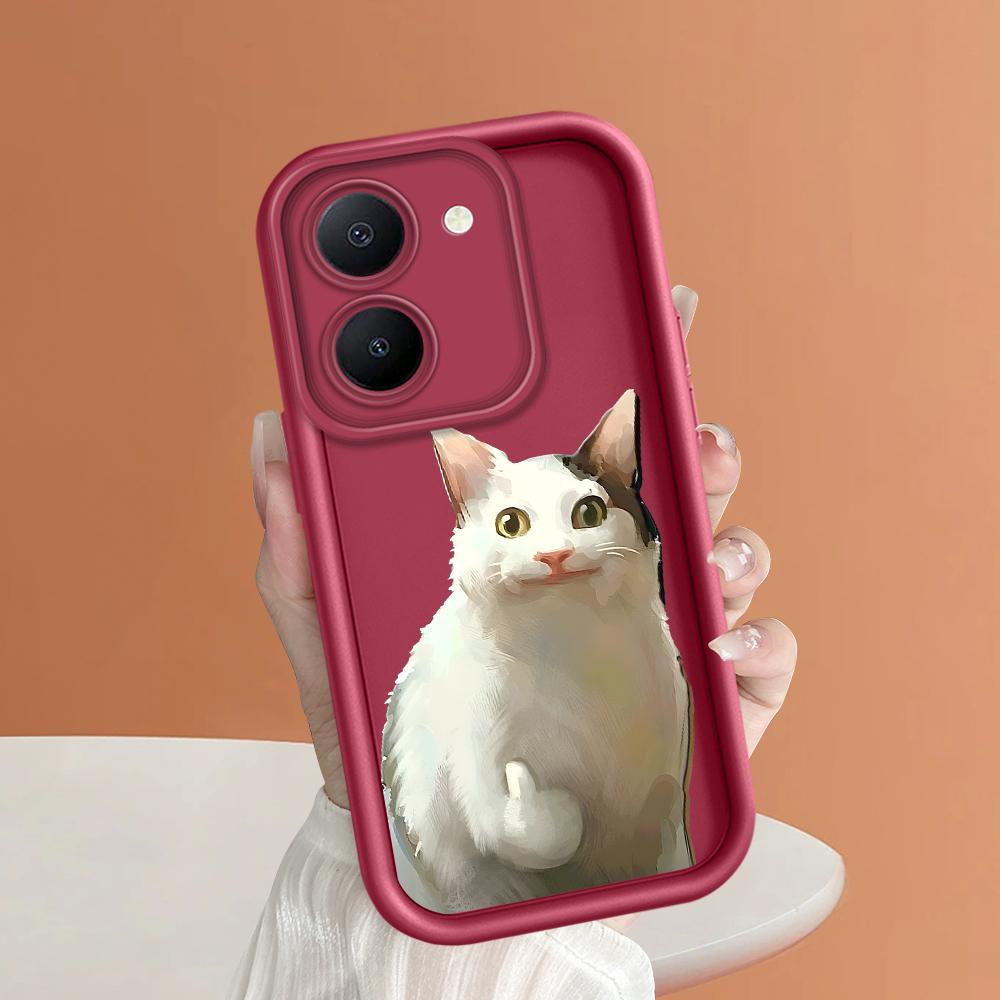 Coque de protection antichoc en silicone souple avec motif de dessin animé pour iPhone Infinix Tecno Vivo