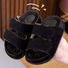 New Summer Kids Beach Cork Sandals for Girls Boys Children Outdoor Casual Solid Color Non-slip Flat with Cute Slide Shoe Simple