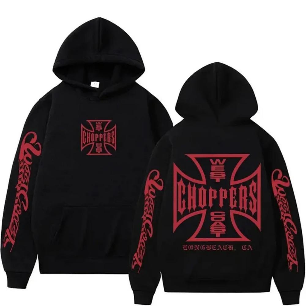 Pattern Hoodie Men's Retro Streetwear Men's Women's Long Sleeved Oversized Sportswear Gothic Hoodie