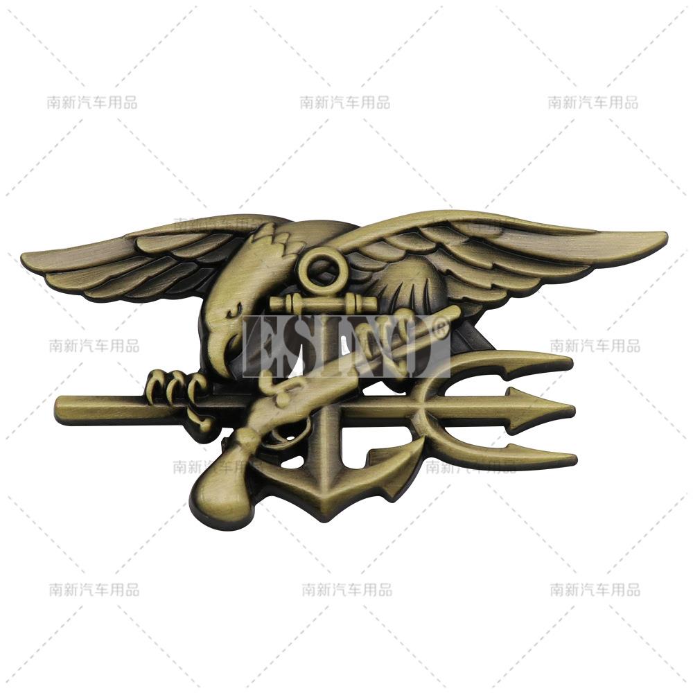 

Car Styling 3D US Navy SEALs Team Decorative Metal Alloy Adhesive Emblem Trunk Badge Fender Sticker Body Decal Car Accessory