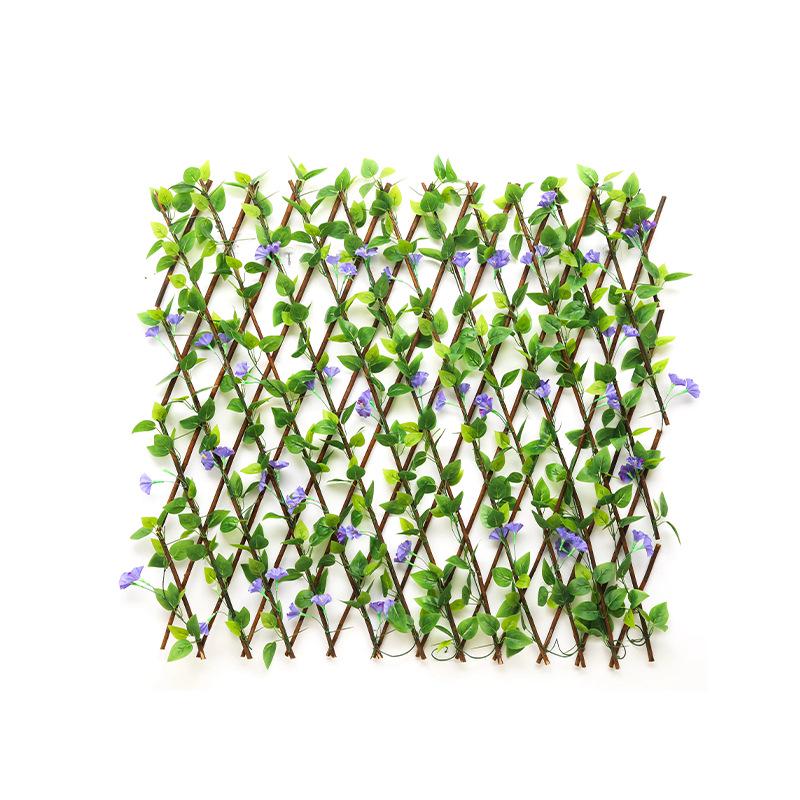 Expandable Pastoral Ivy Leaf Fence: Outdoor Green Hedge for Garden or Courtyard Decoration