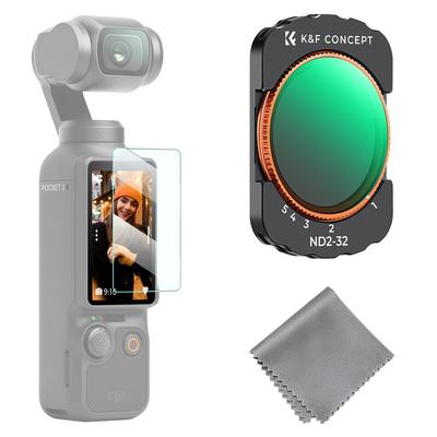 Koncept ND-filter för DJI OSMO Pocket 3 Variabelt filter Magnetiskt avtagbart Lätt att installera Justering av ljusmängd AGC Optiskt glas 28-lagers Nano