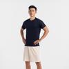 DECATHLON 500 Solid Crew Neck Short Sleeve T-Shirt Men's Blue Black