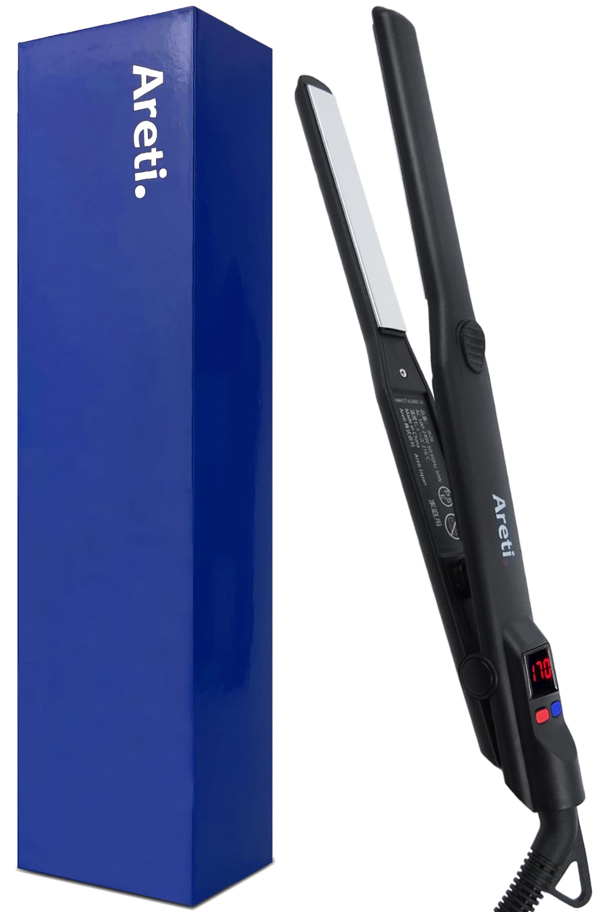 

Hair iron by Areti Straight and curl 2-way, ultra-thin x ultra-long 15mm plates, rapid 170℃, can hold many hairs for time-saving, men s, bangs, dama
