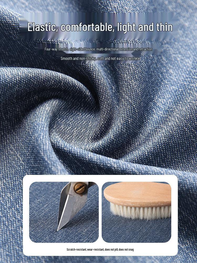 High Waist Two-Piece Yoga Pants - Spring/Summer Tummy Control, Pocketed, Cropped Denim, Plus Size