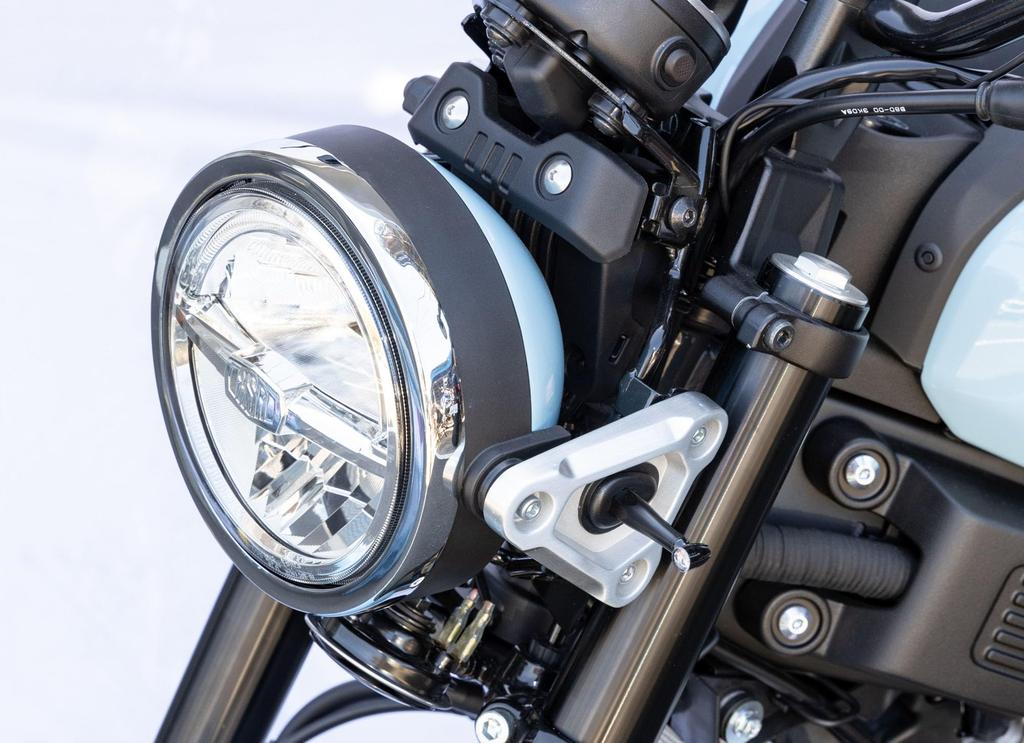 Kijima Motorcycle Parts Headlight Rim Dress-Up Steel Plated Finish for XSR125 ('24-) 205-5135