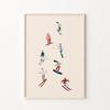 Vintage Ski Après Ski Travel Ski Landscape Winter Sports Art Poster Canvas Painting Wall Prints Picture Living Room Home Decor