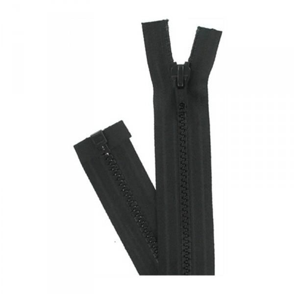 Fermeture Éclair séparable - Prym - 25 cm - Plastique moulé - Largeur 6 mm - Noir