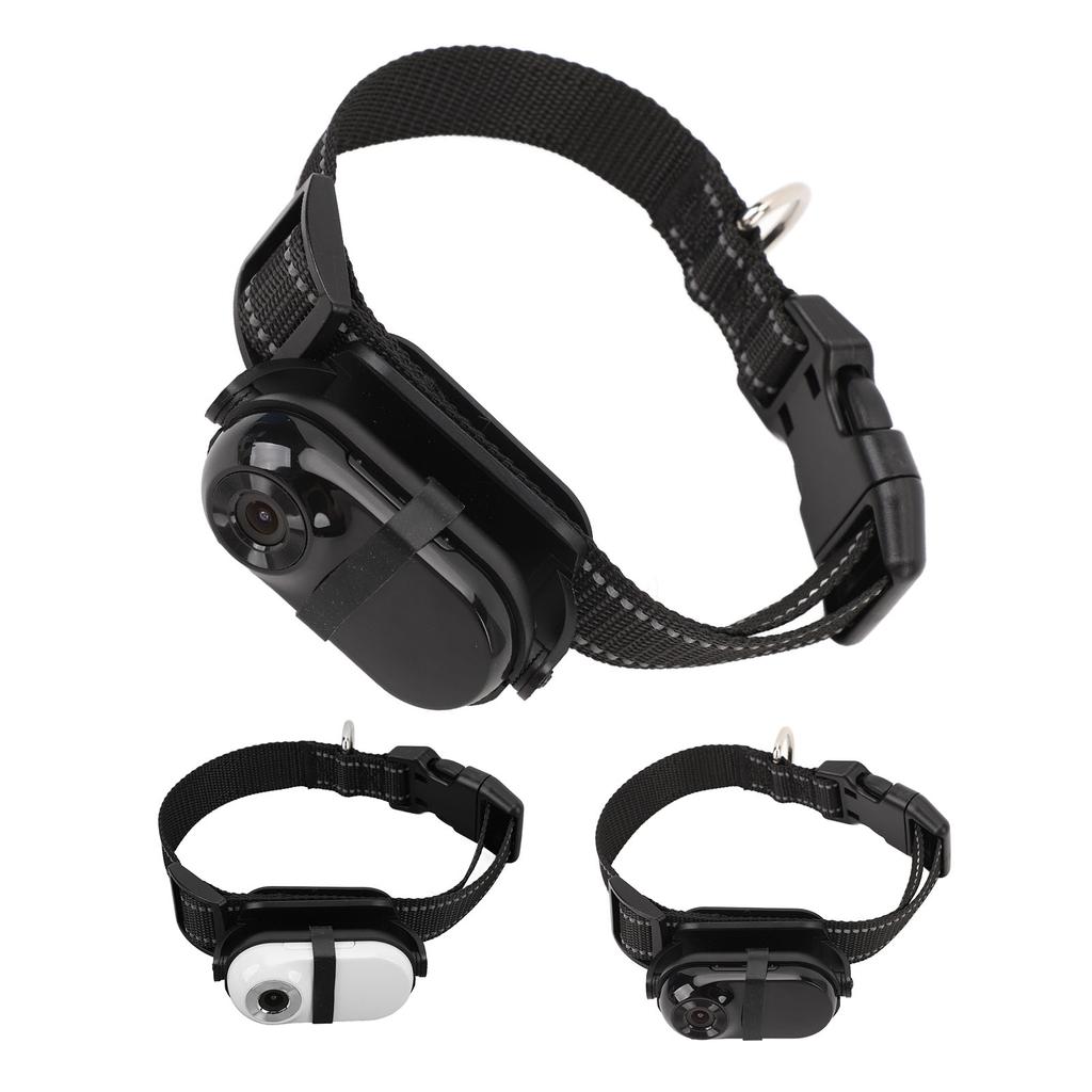 Pet Collar Camera 1080P Back Clip Adjustable Angle View Wifi Wireless Dog Tracker Collar Action Came