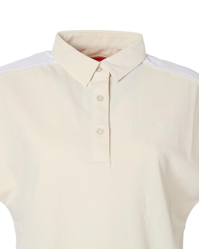 Golf Polo Shirt 2 [New Balance] Short-Sleeve (Stretchable & Ultra-Quick Drying) / Women's / 012-6168502 040_Beige [L]