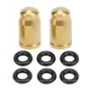 RISK Bicycle Air Nozzle Cap Titanium Alloy Mechanical Property Bike Tire American Valve Cap Dustproof