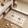 VIKAM Cute A Dachshund Oval Bathroom Mat, Absorbent and Non-Slip Bathroom and Entryway Mat, Entryway Rug, Home Decor