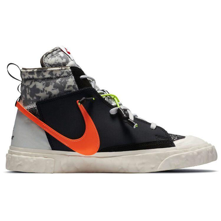 READYMADE x Nike Blazer Mid Black Camo Unisex Sneakers Vast-Grey Volt Total-Orange CZ3589-001