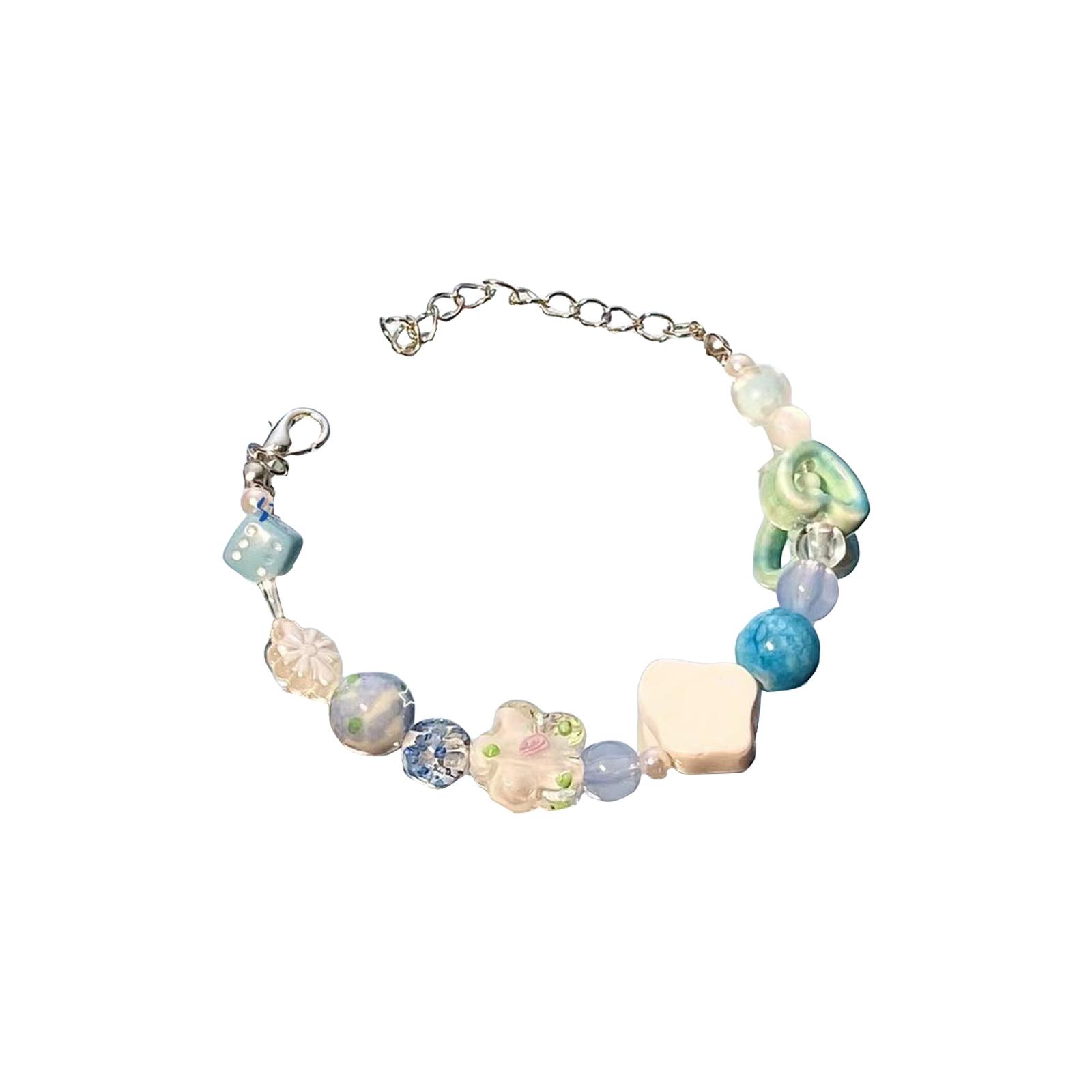 

Multicolor Beaded Bracelet Lightweight Adjustable Handchain Fashion Jewelry Gift Skin Friendly Wrist Accessories