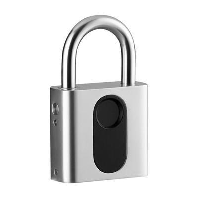 Tragbares schlüsselloses Fingerabdruckschloss USB-Aufladung Diebstahlschutz Intelligentes Vorhängeschloss Zinklegierung Wasserdicht Elektronisches Türschloss Outdoor
