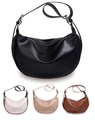 [RIMINA] [Featured In Magazines Perfect for Everyday Use] Women's Shoulder Bag, Large Capacity, Lightweight, Small, Synthetic Leather, One-Shoulder