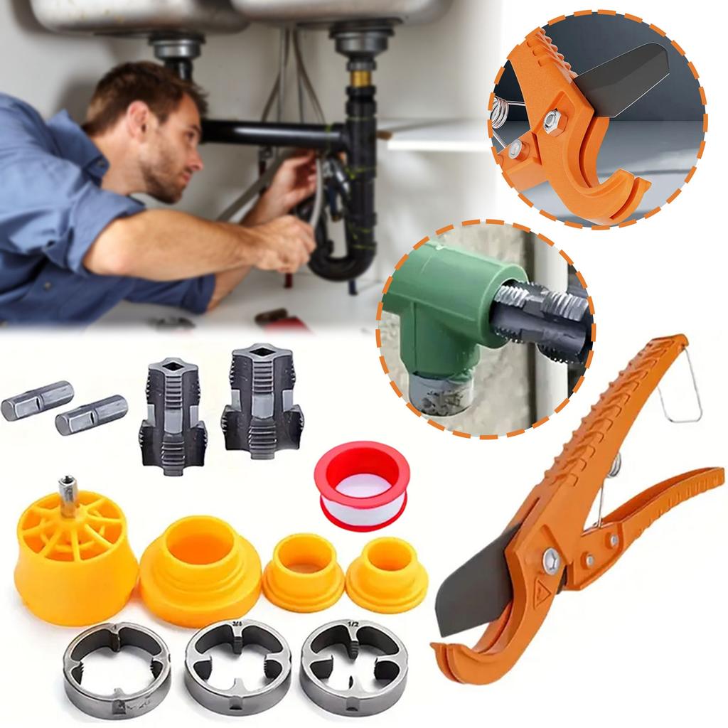 Multi-material Pipe And Tube Cutter For DIY With 1/2 Inch 3/4 Inch 1 Inch Dies DIY Enthusiasts' Workshop