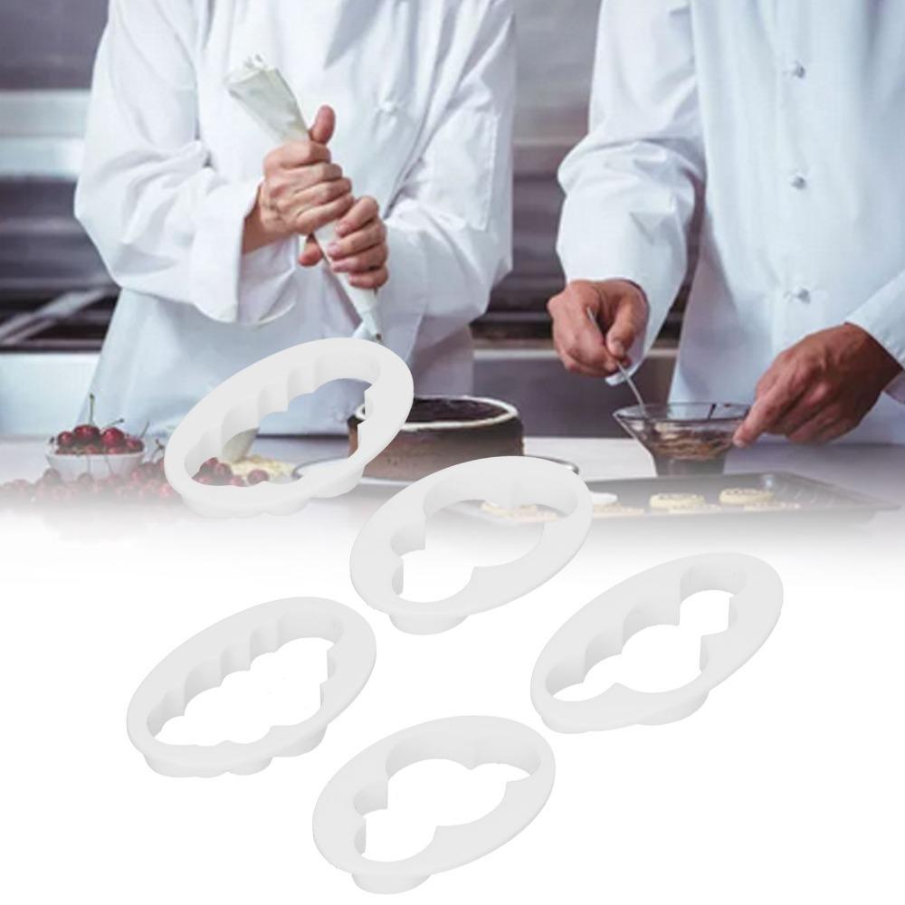 10pcs Raised Cutter Walls Cookie Cutter Set PP Fondant Cutter Cloud Cookie Cutter  Cookie Baking