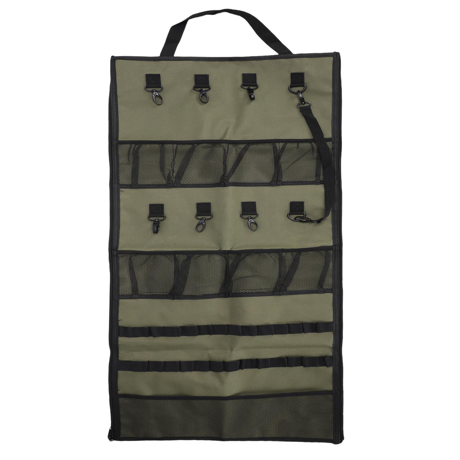 Koogeelife Camping Hanging Bag 600D Oxford Cloth Camp Storage Bag With Hanging Hooks Mesh Pockets For Home Office Picnic