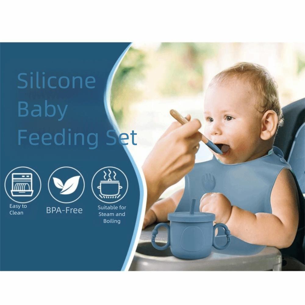 Strong Suction Children's Silicone Cutlery Feeding Tableware Baby Feeding Bowl  For Infant