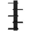 Wall Shelf Black Oak 48.5 X 15 X 101 Cm Engineered Wood