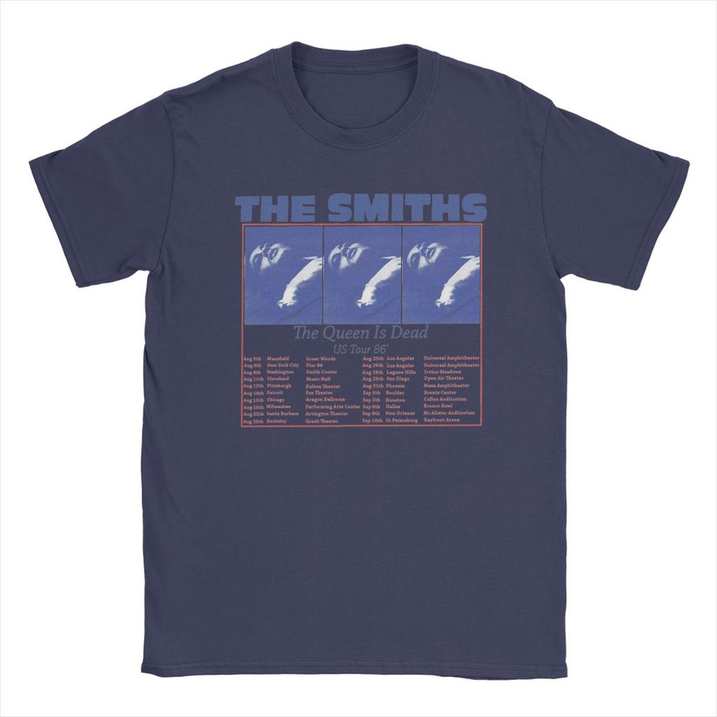 The Smiths US Tour 86 The Queen Is Dead TShirt Unisex Funny Cotton Tee Shirt Round Neck Short Sleeve T Shirts Plus Size Clothing
