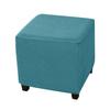 Dehnbarer Polarfleece Ottoman Hockerbezug Kratzfester Hocker-Schutzbezug Klassischer Sofahockerbezug
