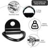 4/8Pcs Car Puller D-Shaped Stainless Steel Hook Tie Down Anchors Ring Iron For Cargo Truck Kayaks Sling Trainers Hammocks Awning