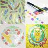 12Pcs Colors Gel Pens and Refills for School Office Coloring Book Journals Drawing Art Markers Pen