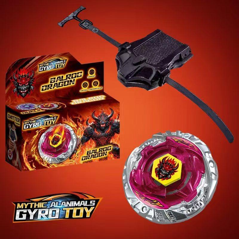

Alloy Beyblade Gyroscope With Launcher For Boys Collectible Spinning Toy красный
