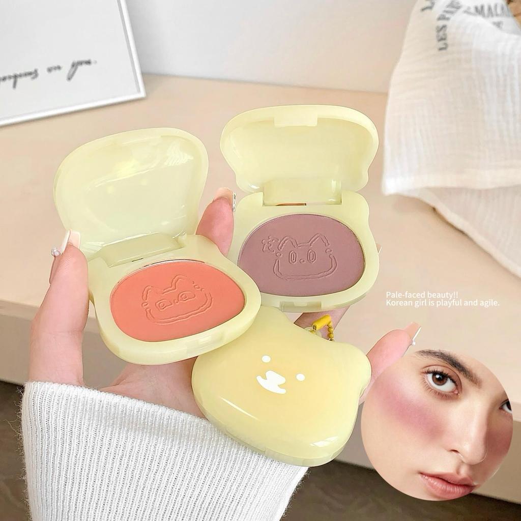 CROSS SHAQINUO Vitality Milk Puff Blush: Achieve a Youthful, Girlish Look with Fine, Well-adhering, Korean-style Natural Color Makeup.