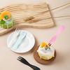 Disposable Plastic Dessert & Fruit Forks, 100-Count Individually Wrapped