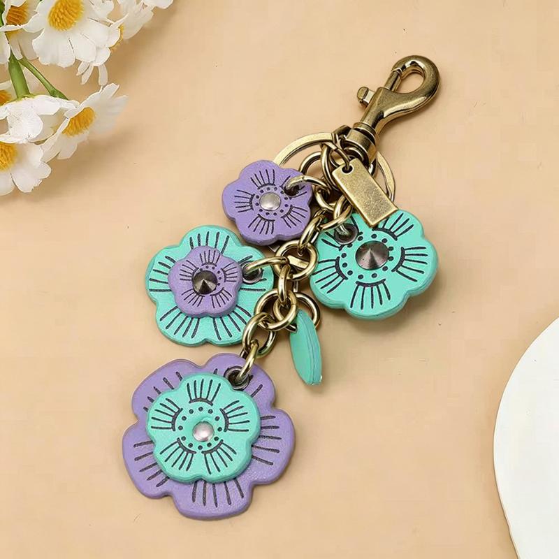 Retro Bag Hanging Ornaments Elegant Lightweight Flower Keychain Multipurpose Backpack Pendant Decoration Pendant