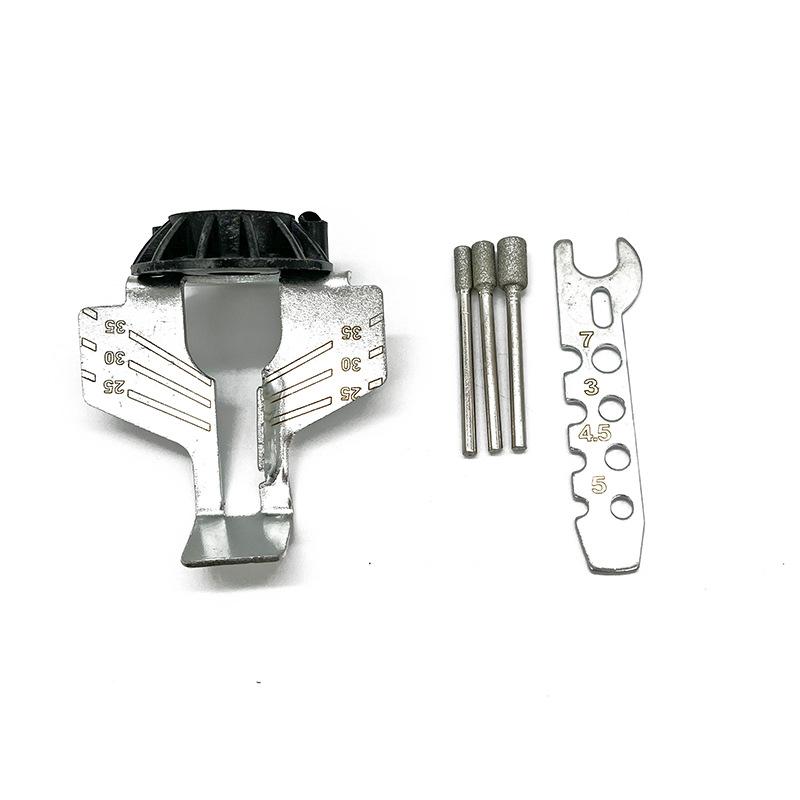 Chainsaw Sharpening Kit Rotary Sharpener Tool Chain Machine Head Saw Chains Blade Guide Drill Adapt Electric Grinder Polishing Attachment Set