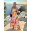 Europe, America 2026 Summer New Fashion Casual Elegant Romantic Print Seaside Vacation Dress