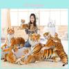Luxuriöses Tiger Plüschtier Realistische Großkatze Orange Bengale Weiches Stofftier Kissen