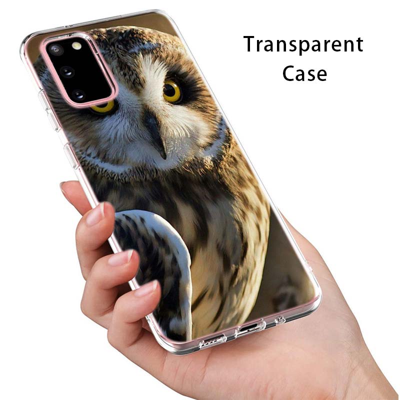 Camouflage Owl Animal For Samsung Galaxy S22 Pro S21 S20 FE Ultra S10 S10E Lite S9 S8 Plus S7 S6 Edge Soft Phone Case