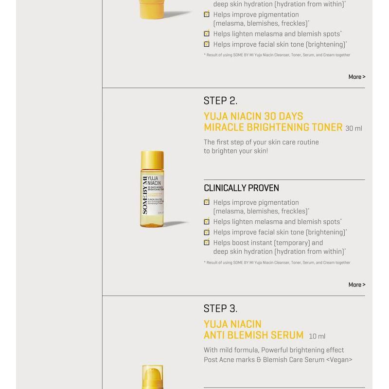 SOME BY MI Yuja Niacin Anti-Makel Starter Kit