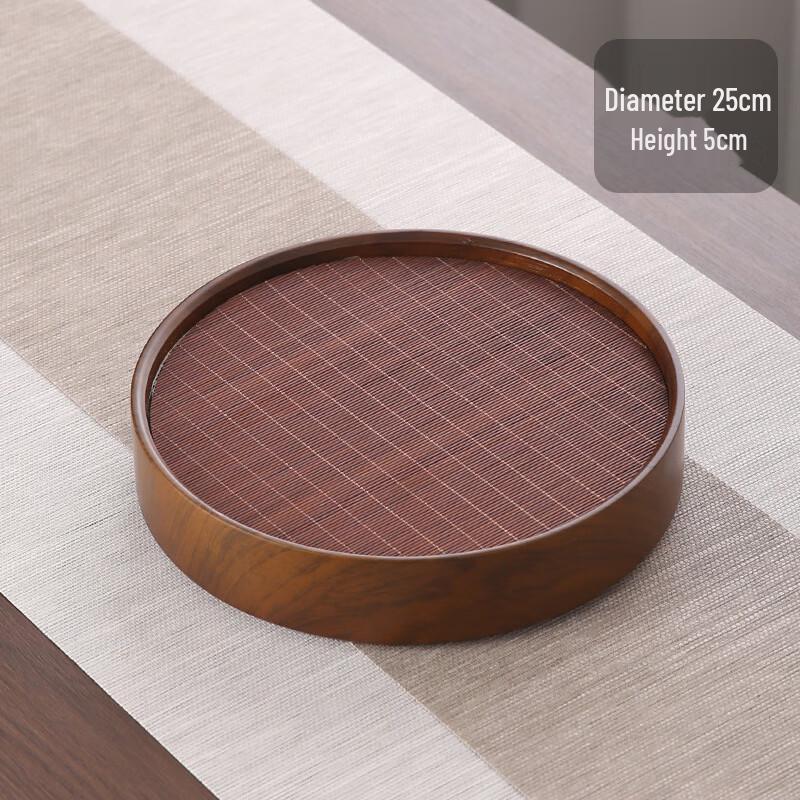 Jia Lang Round Bamboo Tea Tray