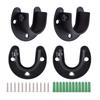 4 Pieces Pipe Shelf Brackets Heavy Duty Flange Support with Screws Wall Mount