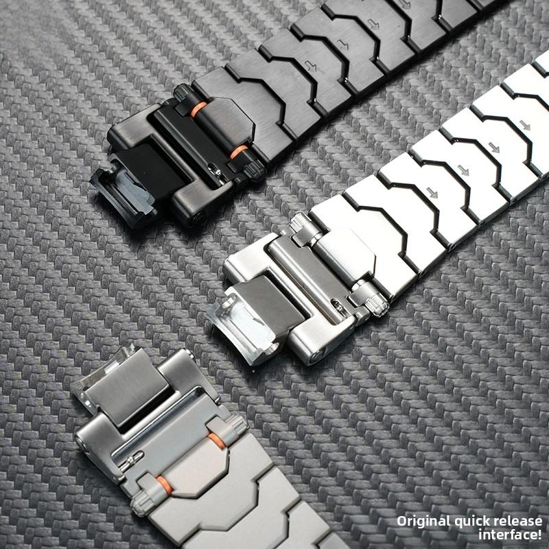 Cinturino a sgancio rapido per Casio G-SHOCK MTG-B3000B/BD Uomo cinturino in acciaio inossidabile modificato Braccialetto metallico sportivo alla moda