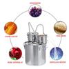 12/20/30L Home Distiller Alambic Moonshine Alcohol 3pot Still Stainless Copper DIY Brew Water Wine Essential Oil Brewing Kit