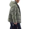 Anta Comfortable Casual Hooded Simple Zipper Down Jacket Men Outerwear Jinglin-Green 952447905-2