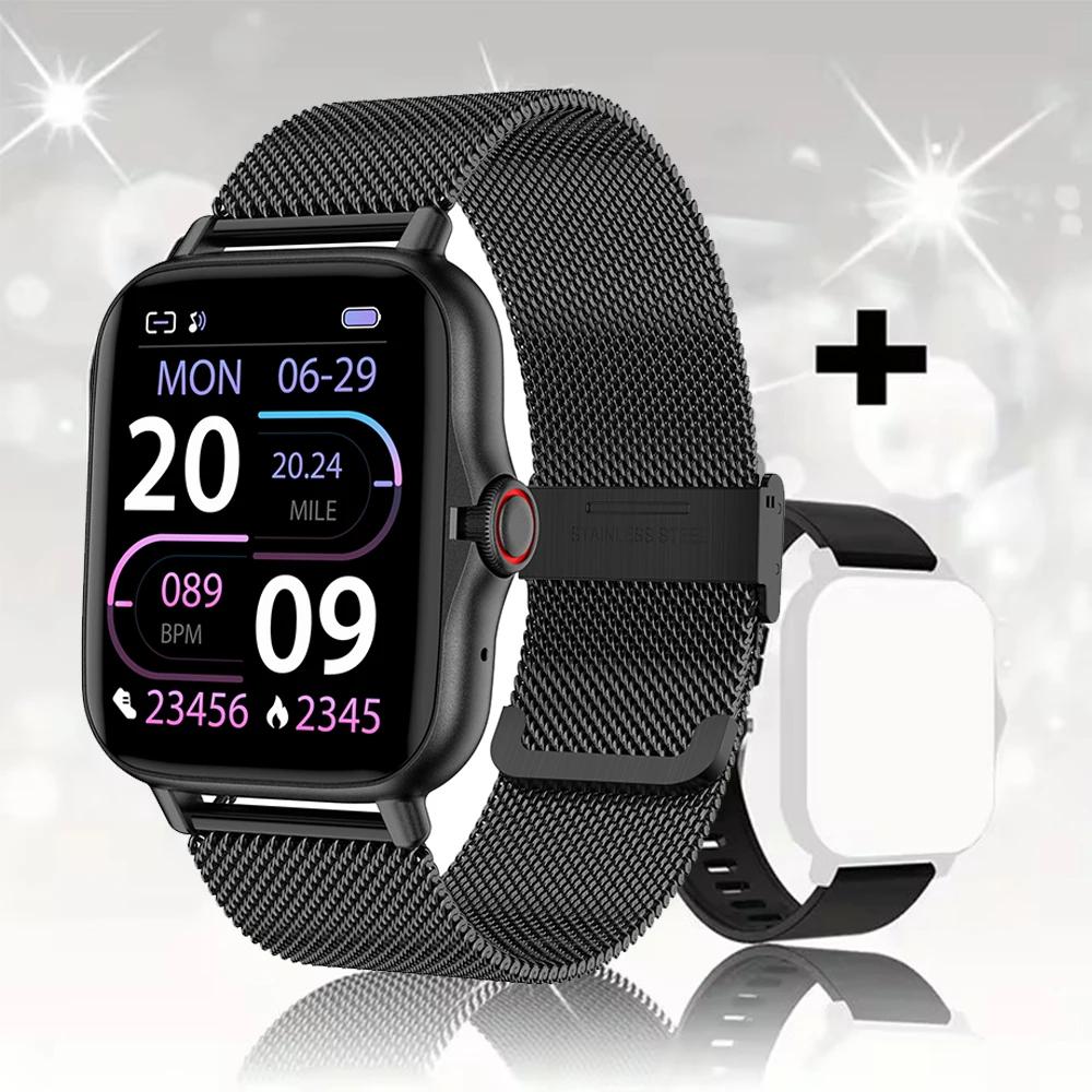 Smart Watch Android Phone 1.44'' Inch Color Screen Bluetooth Call Blood Oxygen/Pressure Monitoring Smart Watch Women Men