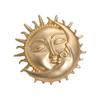 Women Brooch Flower Shape Rhinestone Retro Baroque Style Anti-slip Wear-resistant Suit Coat Collar Hat Scarf Decoration