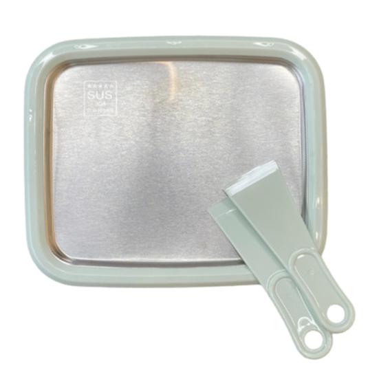 Manual Freezing Yogurt Maker Stainless Steel Ice Cream Roll Machine for Home